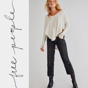 Free People NWT Lucia Low Rise Ankle Crop Jeans
